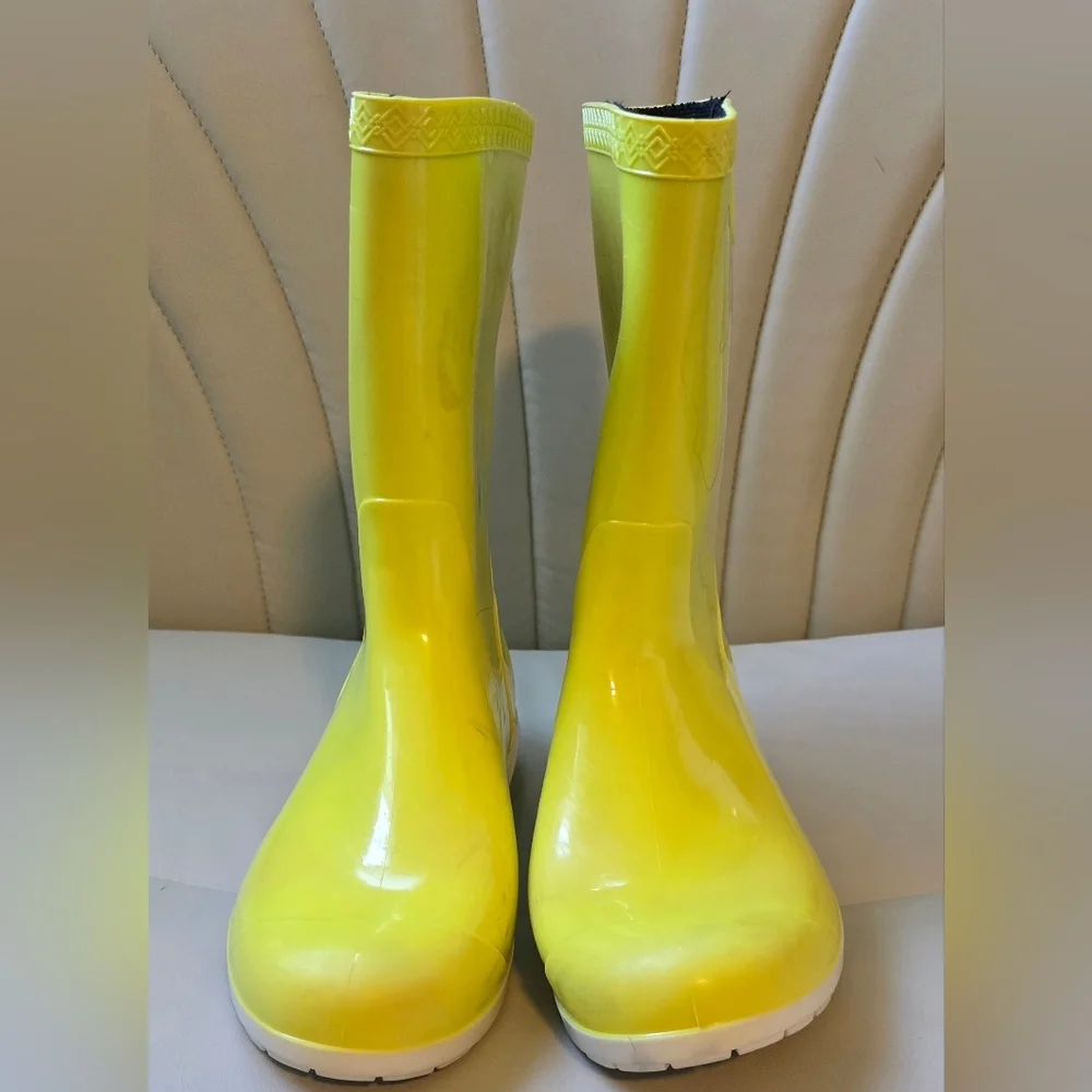 UGG Boots  Sienna Rain Mid Calf Waterproof Yellow Womens size US 8/mens Size 6 - Picture 4 of 14